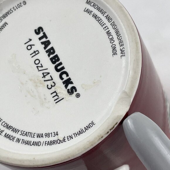 Starbucks 16oz (2) Cold Cup Tumbler (1) Ceramic Mug Holiday Lot Of 3 Logo - Picture 11 of 11